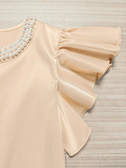 Stylish And Minimalist Womens Short Sleeve Top