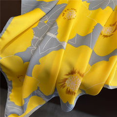 Womens Floral Color-Block Sun-Protective ShawlHijab