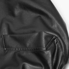 American Retro Vibe Heavy Industry Hooded Leather Coat
