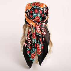 Nordic-striped Silk Scarf Same Style As The Influencers