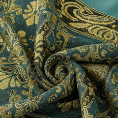 Bohemian-style Cashew-print Long Scarf With Tassels