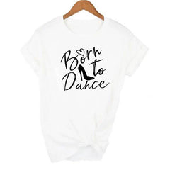 Womens Ballet Kid Crew Neck Plus-Size Short-Sleeve T-Shirt For Women