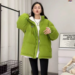 Casual All-matching Loose Cotton Coat