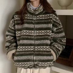Lamb Wool Coat For Women Loose And Warm Top