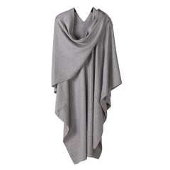 Knitted Solid Color Shawl For Women