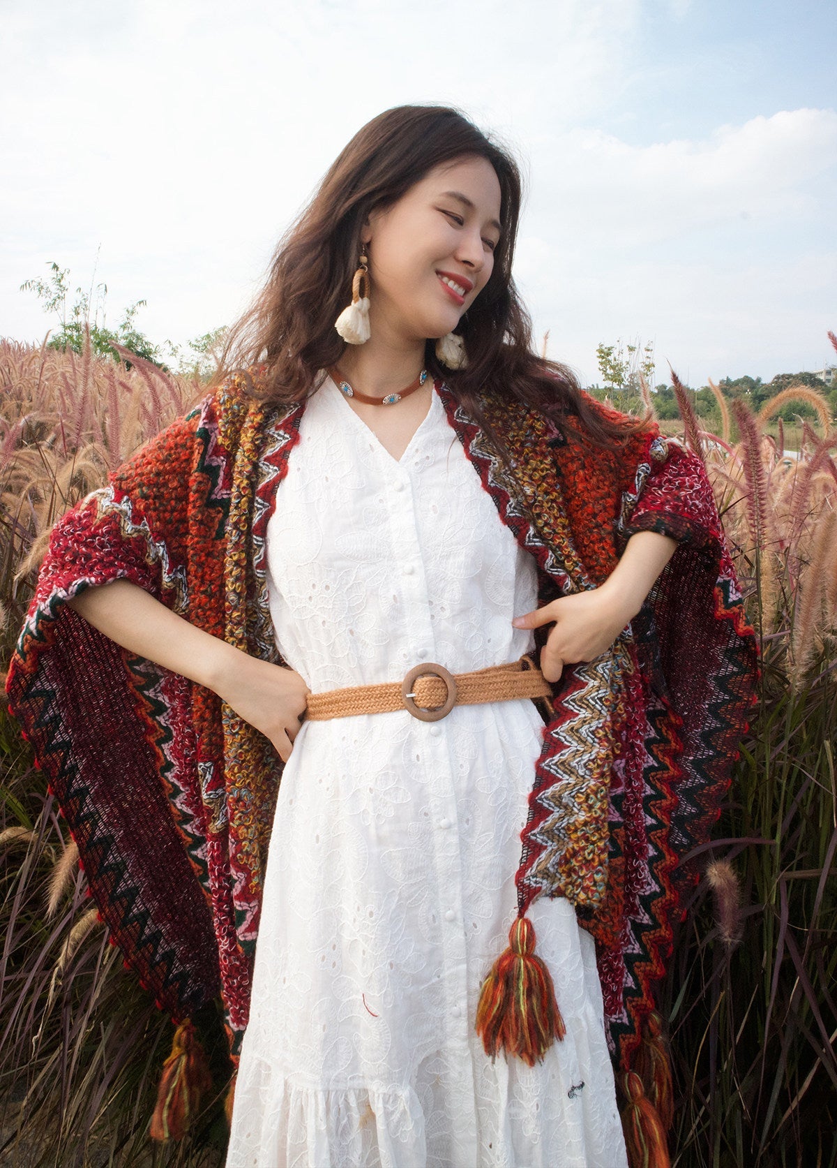 Ethnic Style Warm Vacation Art Travel Shawl Photography