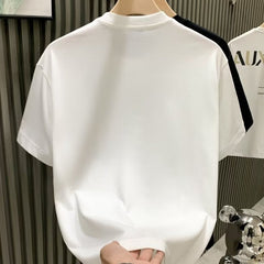 Fashion Trendy Brand Light Luxury Short Sleeves Star Hot Drill Niche Internet Celebrity