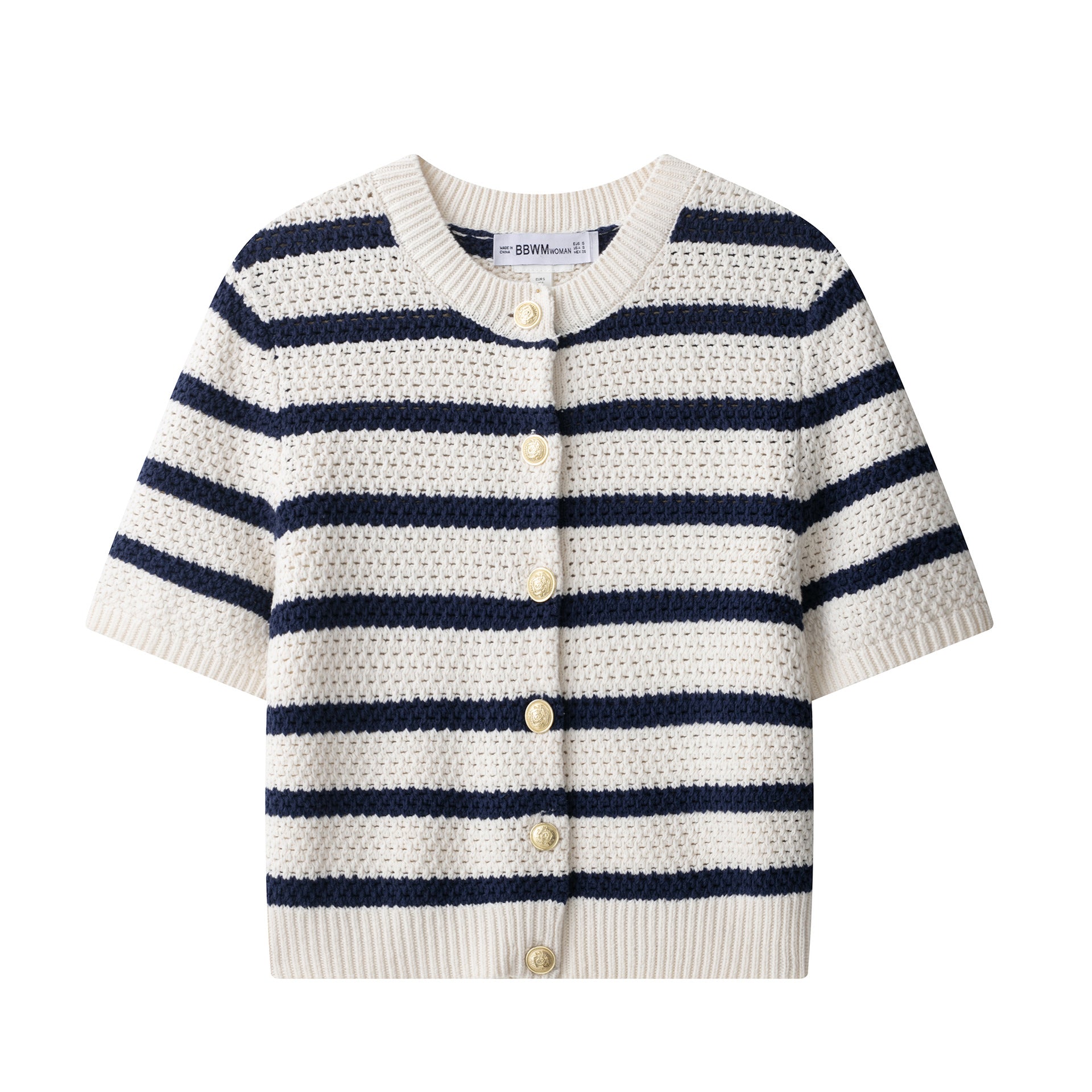 Stylish Versatile Casual Striped Knit Top