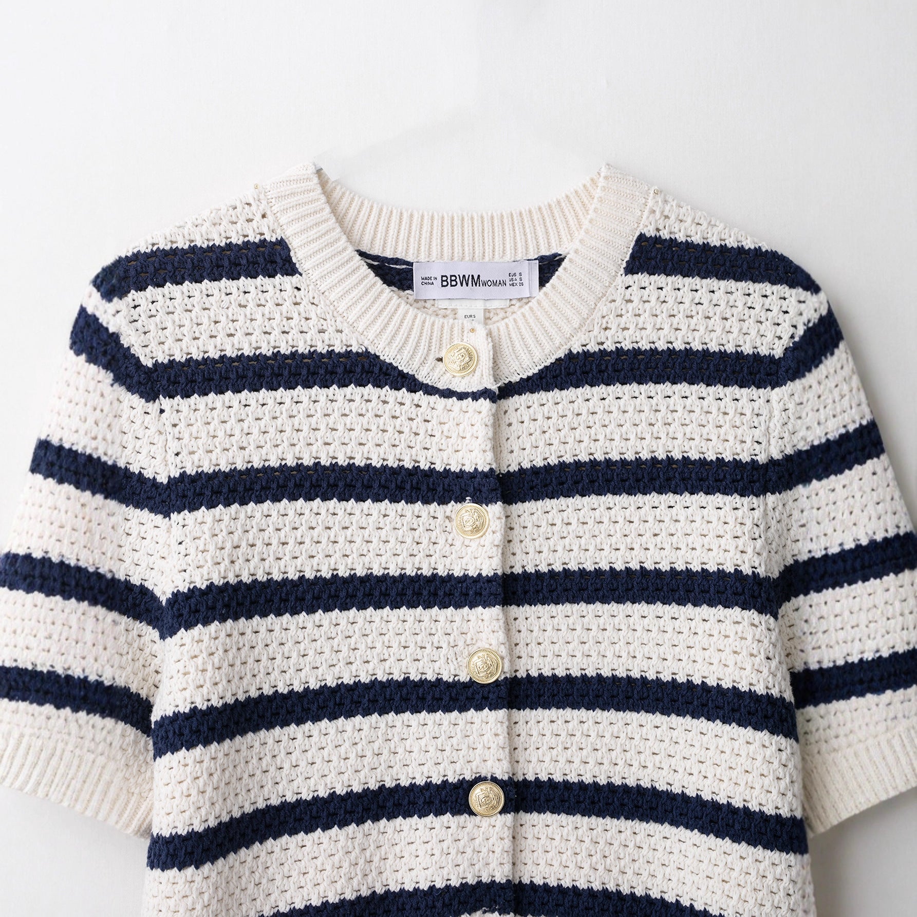 Stylish Versatile Casual Striped Knit Top