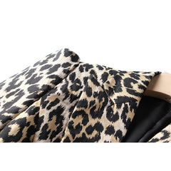 Retro Style Fashionable Fashion Leopard Print Coat Short