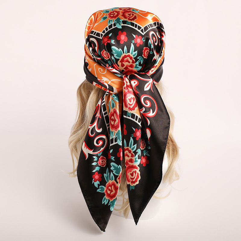 Nordic-striped Silk Scarf Same Style As The Influencers