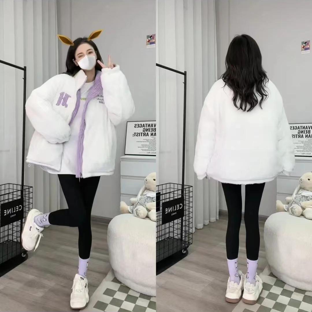 Casual All-matching Loose Cotton Coat