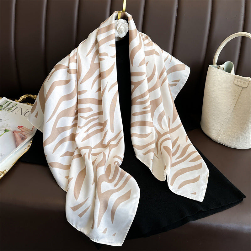 Womens Floral Color-Block Sun-Protective ShawlHijab