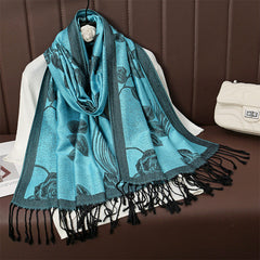 Womens AutumnWinter Faux Cashmere Shawl Cozy Wrap Scarf For Warmth