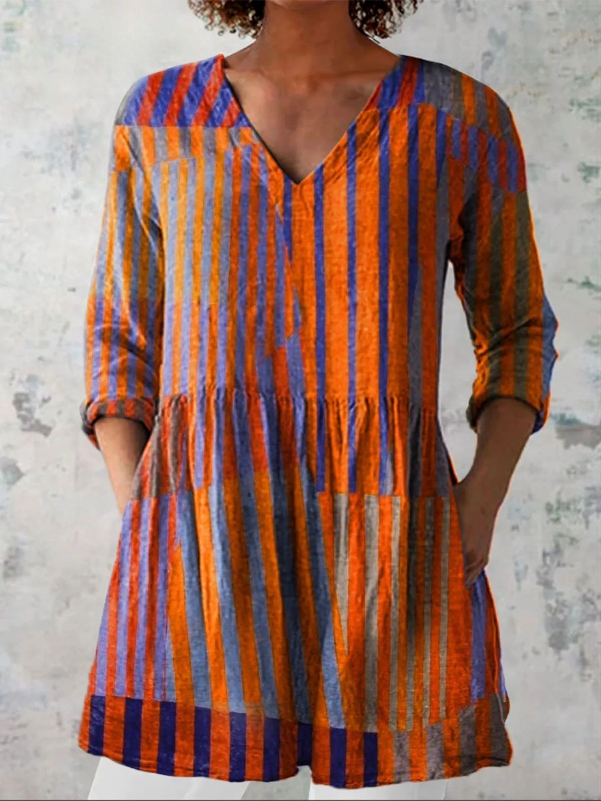 Female Creative Fish Pattern Vacation Style Dress