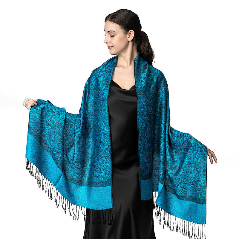 New Lightweight Luxury Shawl For Women A Faux Cashmere Wrap Style Scarf