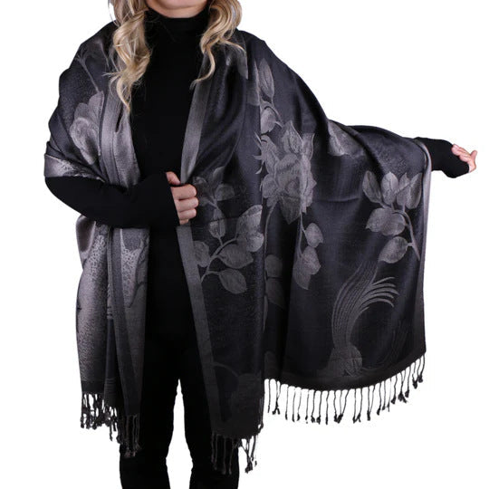 Womens AutumnWinter Faux Cashmere Shawl Cozy Wrap Scarf For Warmth