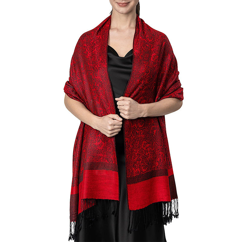 New Lightweight Luxury Shawl For Women A Faux Cashmere Wrap Style Scarf