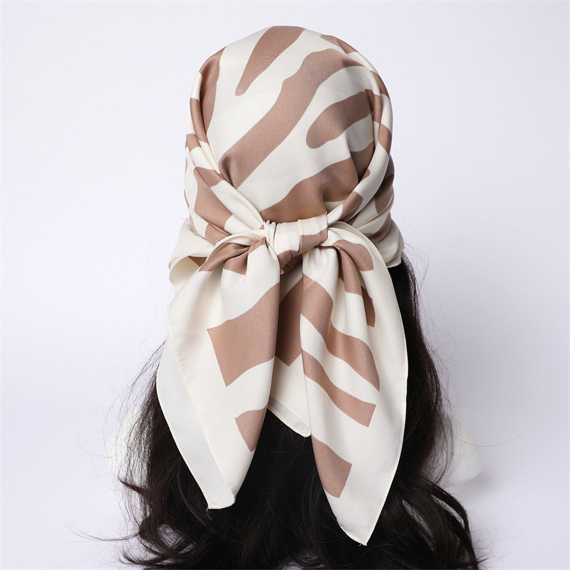 Womens Floral Color-Block Sun-Protective ShawlHijab