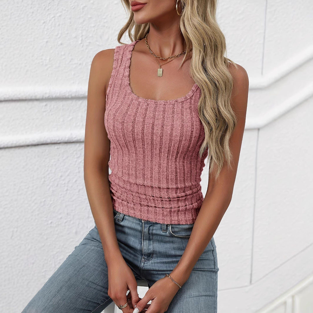 Women's Solid Color Casual Tank Top