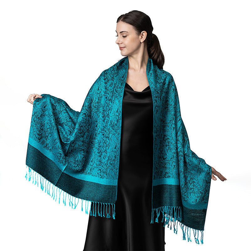 New Lightweight Luxury Shawl For Women A Faux Cashmere Wrap Style Scarf