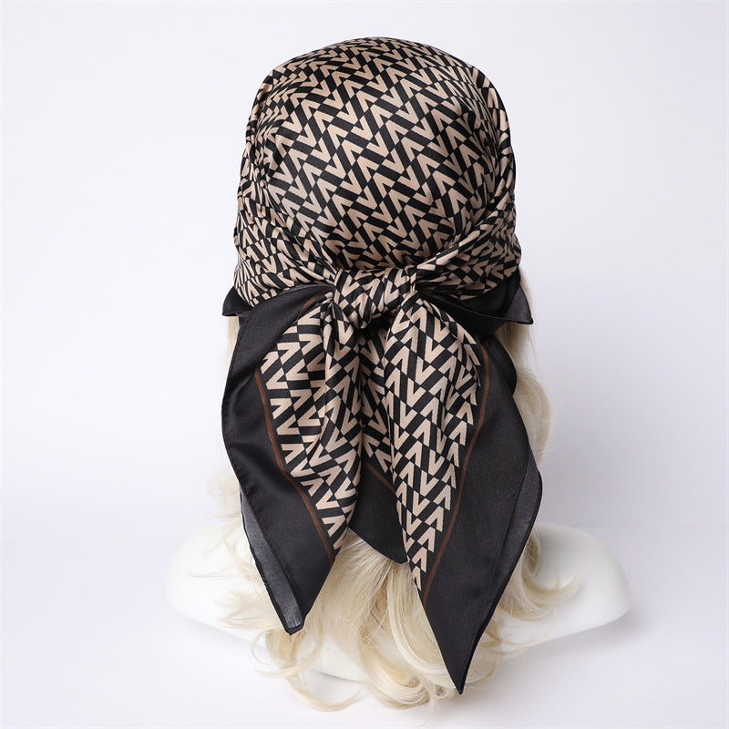 Womens Floral Color-Block Sun-Protective ShawlHijab