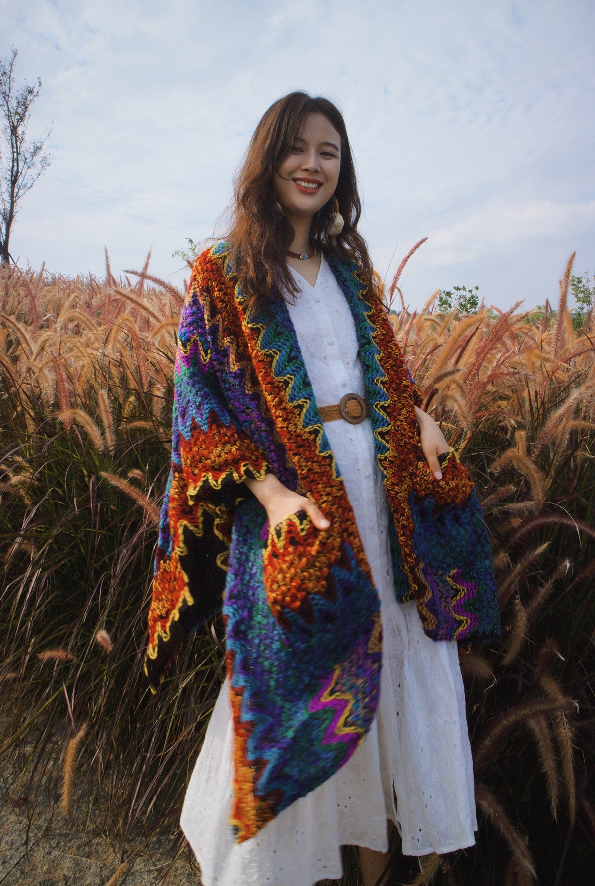 Ethnic Style Warm Vacation Art Travel Shawl Photography