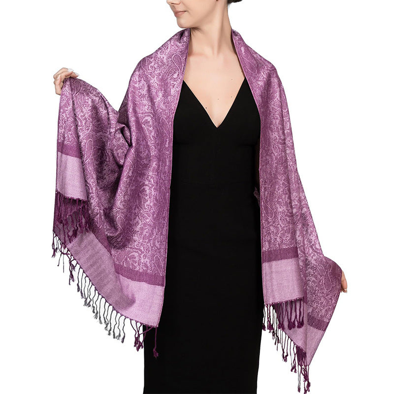 New Lightweight Luxury Shawl For Women A Faux Cashmere Wrap Style Scarf