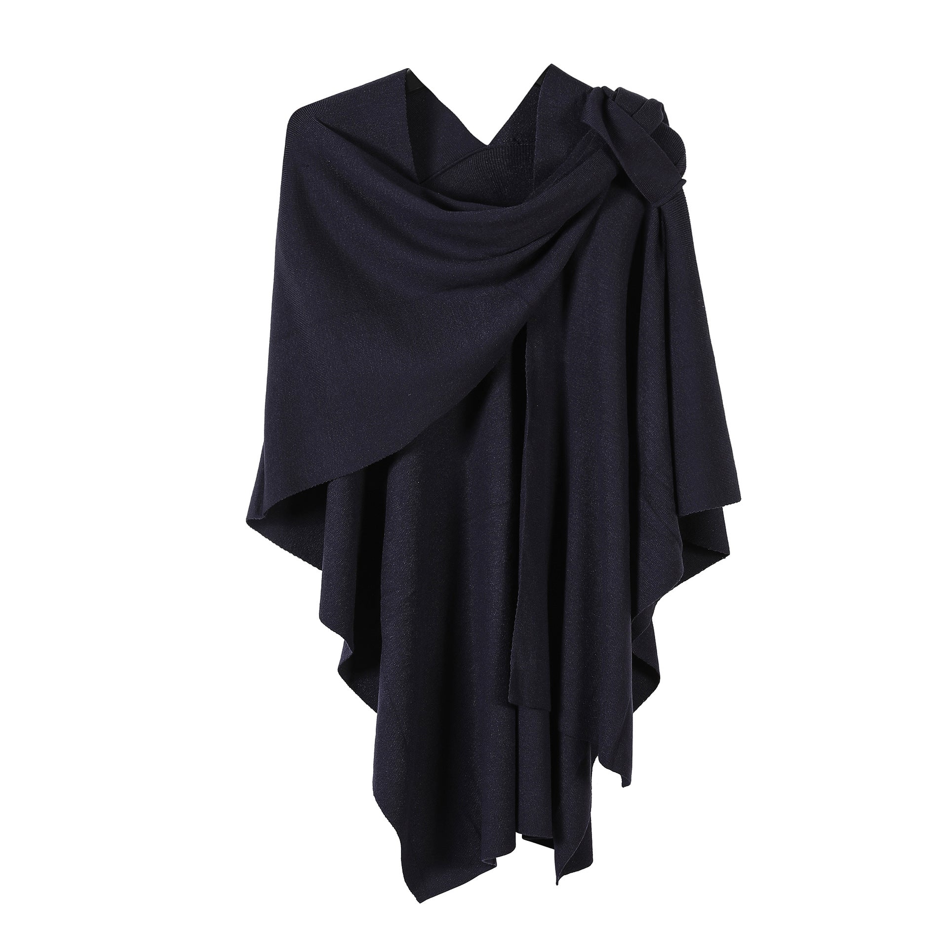 Knitted  Solid Color Shawl For Women