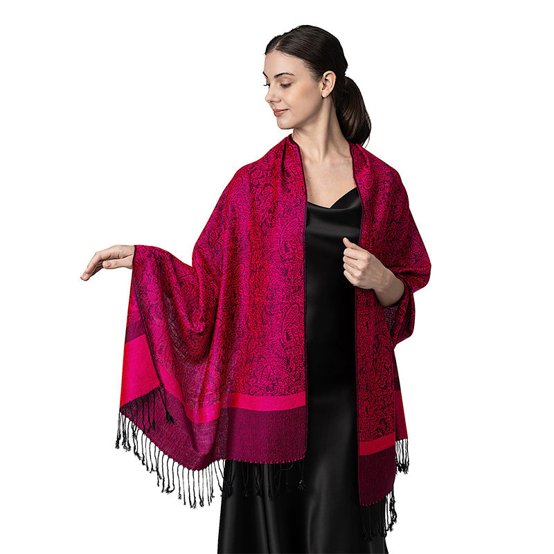 New Lightweight Luxury Shawl For Women A Faux Cashmere Wrap Style Scarf