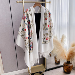 Stylish Minimalist Ethnic Inspired Thermal Scarf For Women